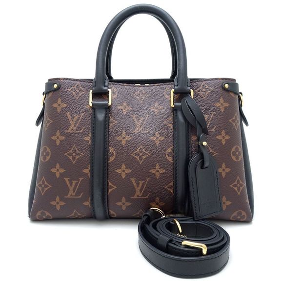 LOUIS VUITTON Monogram Soufflot 2Way Bag Brown Noir - Picture 10 of 10
